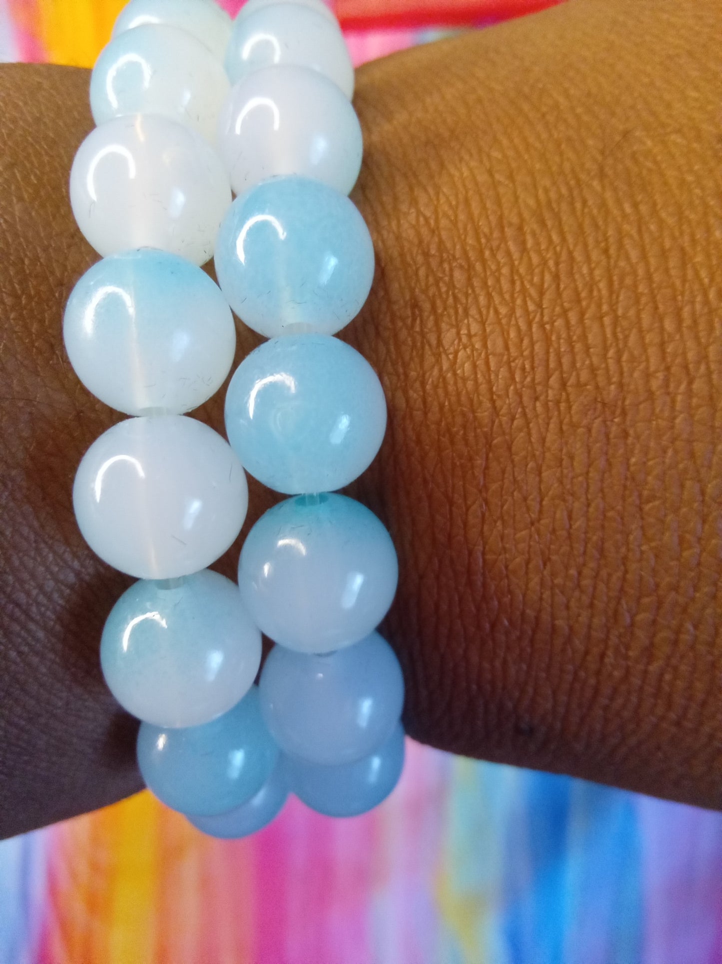 Double beaded bracelets