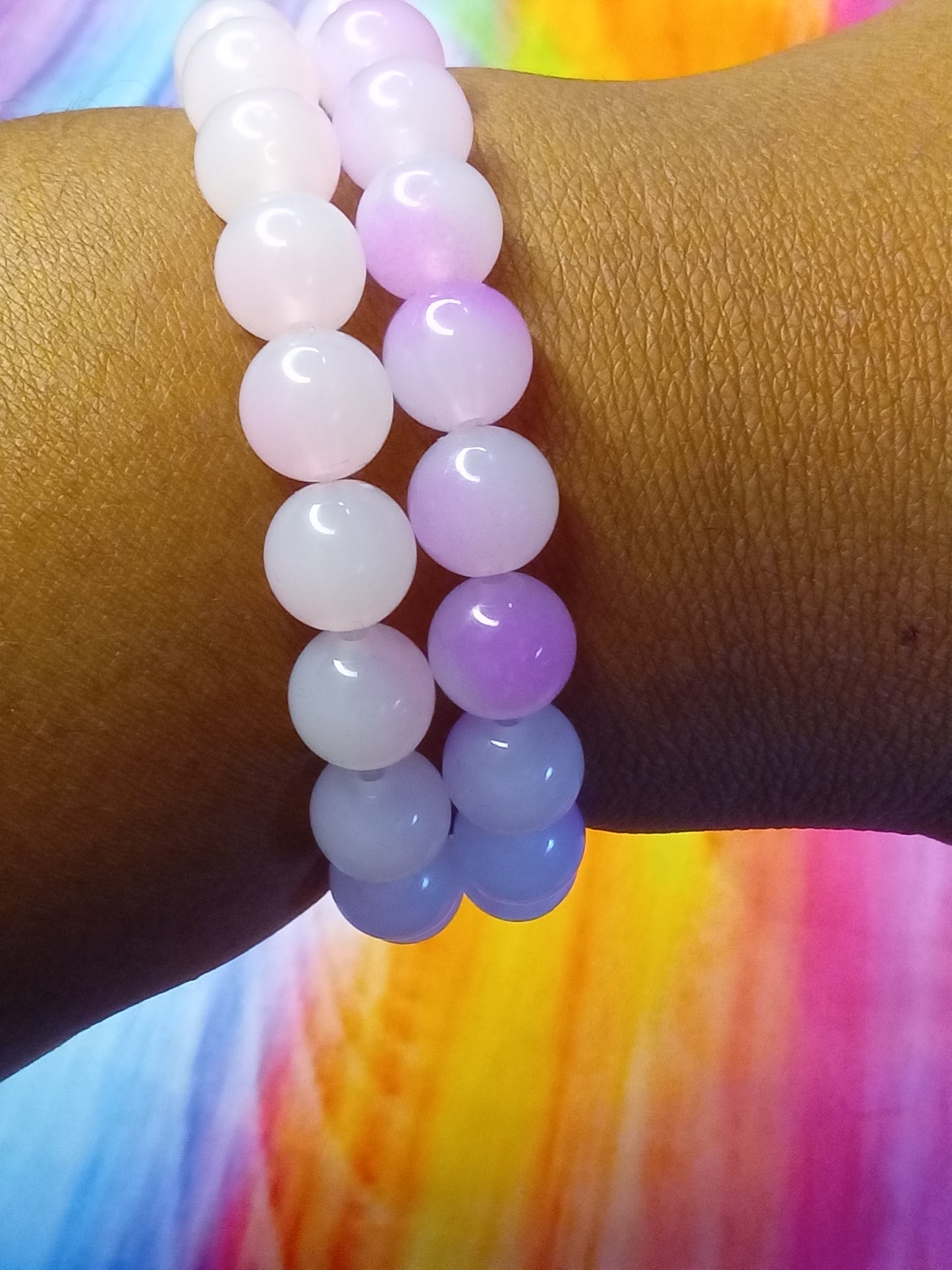 Double beaded bracelets