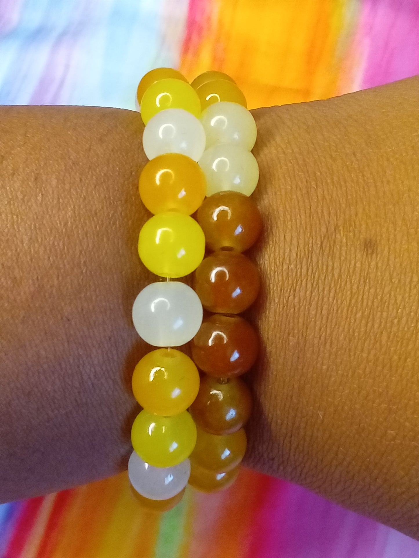 Double beaded bracelets
