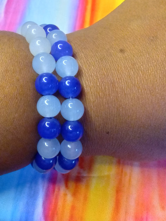 Double beaded bracelets