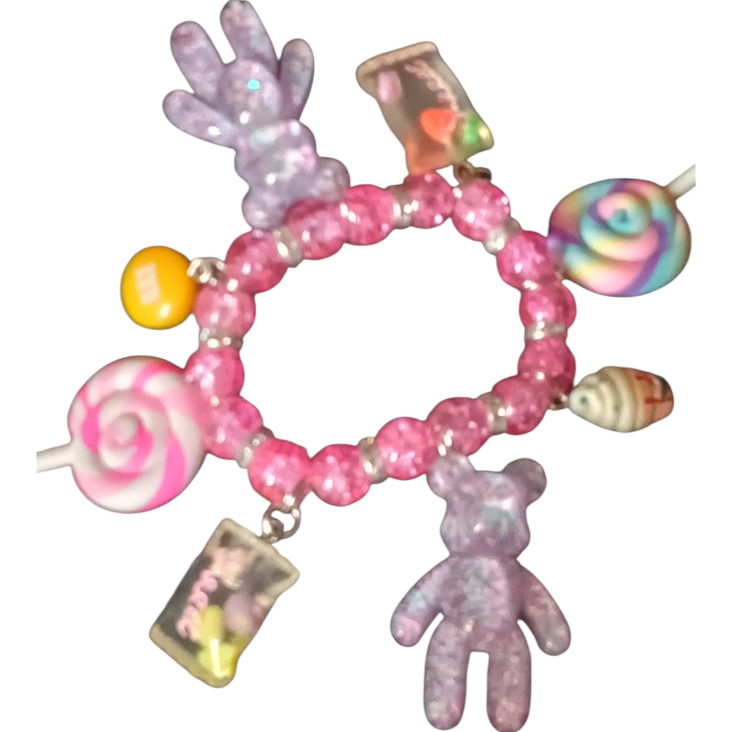 Candy glass beaded bracelet